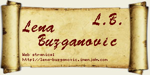 Lena Buzganović vizit kartica